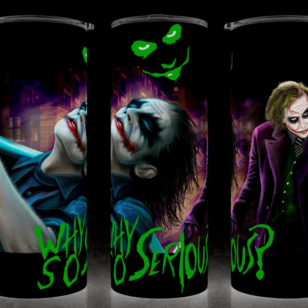Joker - Why So Serious? Comic Book Villain Cup Mug Tumbler
